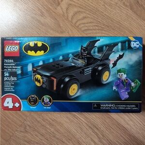 Lego Black and Yellow Batman Batmobile with Joker Minifigure